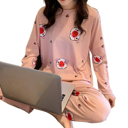 YMH 2Pcs/Set Women Pajamas Printing Breathable Polyester Female Soft Pajama Top with Long Pants for Daily Wear
YMH 2Pcs/Set Women Pajamas Printing Breathable Polyester Female Soft Pajama Top with Long Pants for Daily Wear