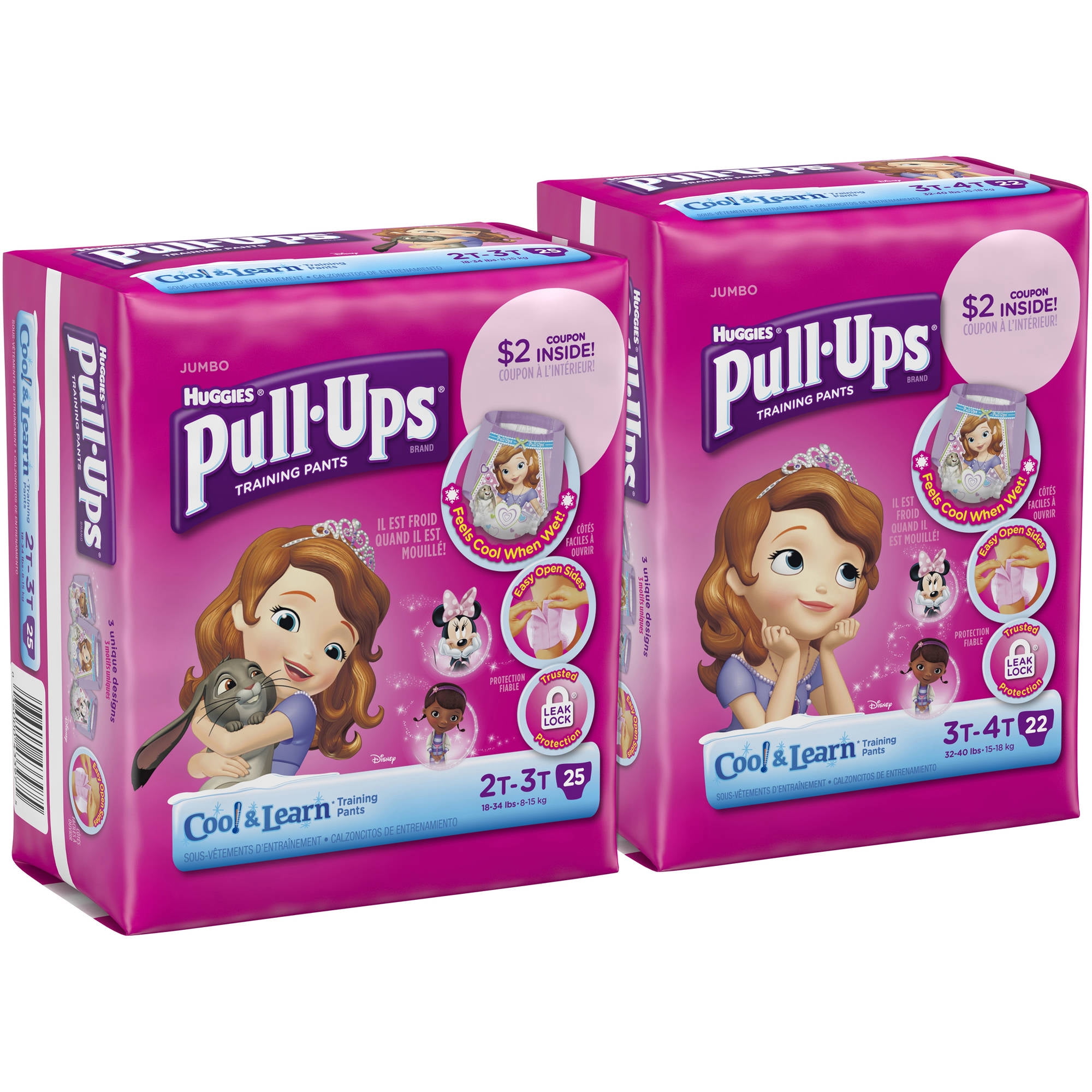 Huggies Pull-Ups Training Pants Night Time Glow In The Dark 2T-3T - 23 ...