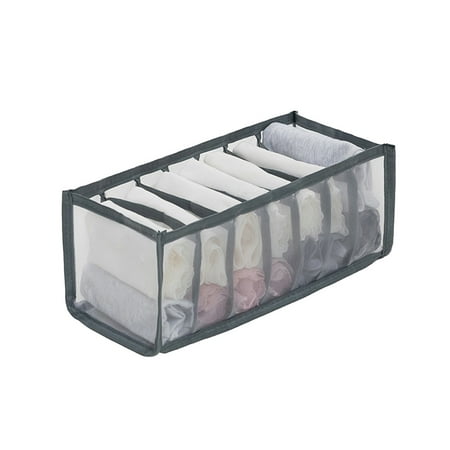 huibaojia Bra Storage Box Large Capacity Classified Ventilated 6/7/11 Grids Underwear Storage Case Household Supplies