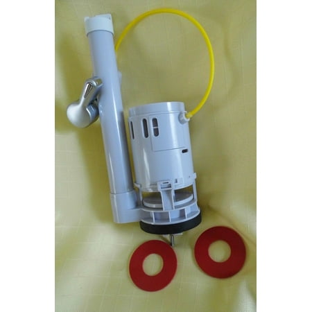 Flush Valve For One Piece Toilet with 2-inch Flush Hole. Has Cable and Handle. Includes 2 Extra Silicone Seals
Flush Valve For One Piece Toilet with 2-inch Flush Hole. Has Cable and Handle. Includes 2 Extra Silicone Seals