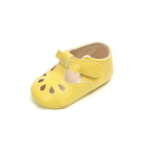 Eloshman Infant Mary Jane T-Strap Flats First Walkers Crib Shoes Party Comfort Soft Sole Princess Dress Shoe Breathable Yellow 12-18 months
Eloshman Infant Mary Jane T-Strap Flats First Walkers Crib Shoes Party Comfort Soft Sole Princess Dress Shoe Breathable Yellow 12-18 months
