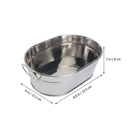 Etereauty 1PC Sturdy Seafood Barrel Container Hotel Restaurant Creative Tableware (Silver)
Etereauty 1PC Sturdy Seafood Barrel Container Hotel Restaurant Creative Tableware (Silver)