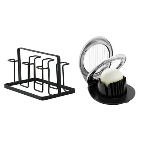6 Glass Cups Stand Holder Drying Shelf Kitchen Water Cup Rack with Egg Slicer Egg Slicer for Hard Boiled Eggs
6 Glass Cups Stand Holder Drying Shelf Kitchen Water Cup Rack with Egg Slicer Egg Slicer for Hard Boiled Eggs