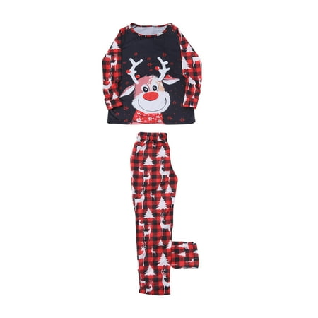 Matching Family Pajamas Sets Christmas PJs Sleepwear Funny Xmas Elk Snowflake Printed Top with Plaid Bottom Holiday Casual Jammies
Matching Family Pajamas Sets Christmas PJs Sleepwear Funny Xmas Elk Snowflake Printed Top with Plaid Bottom Holiday Casual Jammies