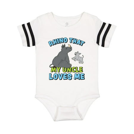 Inktastic Rhino That My Uncle Loves Me with Cute Rhinos Gift Baby Boy or Baby Girl Bodysuit
Inktastic Rhino That My Uncle Loves Me with Cute Rhinos Gift Baby Boy or Baby Girl Bodysuit