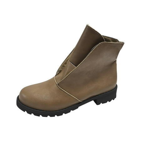 Christmas Clearance! SuoKom Ankle Boots for Women Women s Booties Round Toe Low Heel Slip On Boots Fashion Casual Pure Color PU Leather Shoes Boots for Women Girls Gifts on Clearance
Christmas Clearance! SuoKom Ankle Boots for Women Women s Booties Round Toe Low Heel Slip On Boots Fashion Casual Pure Color PU Leather Shoes Boots for Women Girls Gifts on Clearance