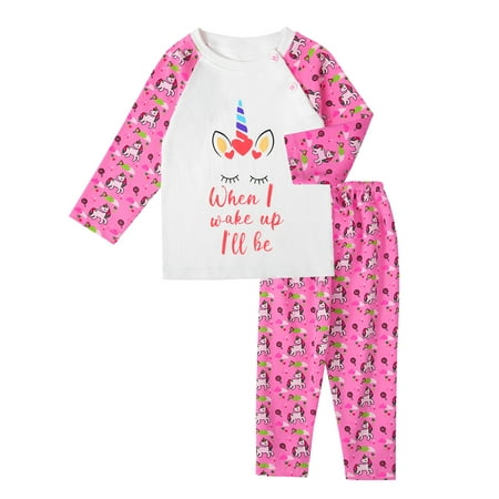 1-8T Kids Baby Girls Pajamas Set Long Sleeve PJs 100% Cotton Pyjamas 2 Piece - Unicorn 
1-8T Kids Baby Girls Pajamas Set Long Sleeve PJs 100% Cotton Pyjamas 2 Piece - Unicorn