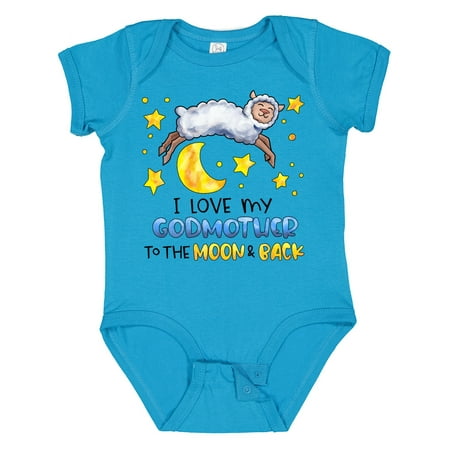 Inktastic I Love My Godmother to the Moon and Back Cute Sheep Gift Baby Boy or Baby Girl Bodysuit
Inktastic I Love My Godmother to the Moon and Back Cute Sheep Gift Baby Boy or Baby Girl Bodysuit