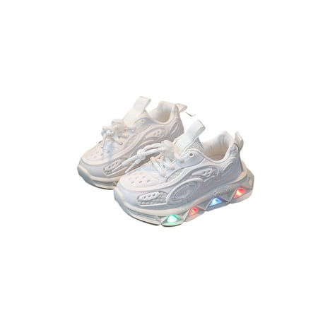 Glookwis Boys Girls Athletic Shoe Mesh Sneakers Soft Sole Running Shoes Unisex Breathable Anti-skid Trainers Comfort LED Sport Sneaker White 8toddlers
Glookwis Boys Girls Athletic Shoe Mesh Sneakers Soft Sole Running Shoes Unisex Breathable Anti-skid Trainers Comfort LED Sport Sneaker White 8toddlers
