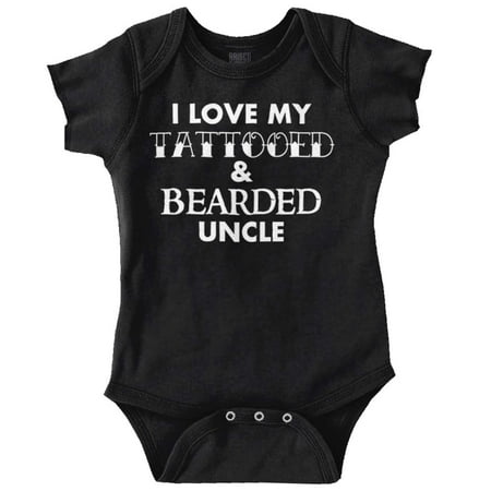 Love My Tattooed And Bearded Uncle Romper Boys or Girls Infant Baby Brisco Brands 18M
Love My Tattooed And Bearded Uncle Romper Boys or Girls Infant Baby Brisco Brands 18M