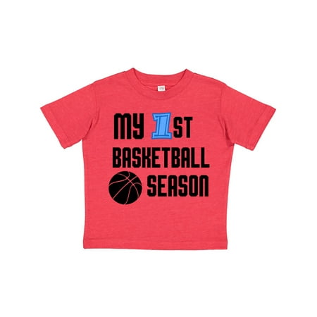 Inktastic my 1st basketball season Gift Toddler Boy Girl T-Shirt