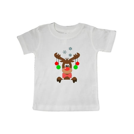 Inktastic Cute Christmas Reindeer with Red Nose Ornaments and Bow Tie Gift Baby Boy or Baby Girl T-Shirt
Inktastic Cute Christmas Reindeer with Red Nose Ornaments and Bow Tie Gift Baby Boy or Baby Girl T-Shirt