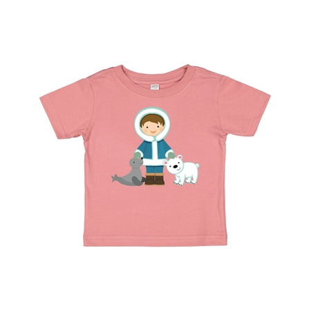Inktastic Eskimo Boy Cute Alaska Gift Baby Boy T-Shirt