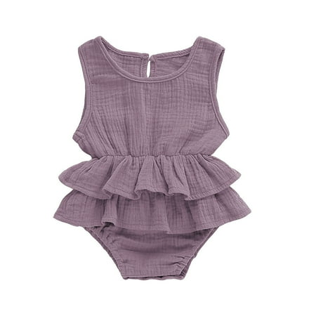 Newborn Kids Baby Girls Clothes Sleeveless Romper Ruffle Dress Cotton Linen Outfits Sunsuit
Newborn Kids Baby Girls Clothes Sleeveless Romper Ruffle Dress Cotton Linen Outfits Sunsuit
