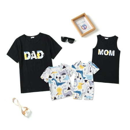 Oulibao Fashion Printed Letter Dinosaur Pattern Family Parent-child T-shirt Family Cute Matching Outfits Couple Shirts Baby Rompers White-Baby 3-6M
Oulibao Fashion Printed Letter Dinosaur Pattern Family Parent-child T-shirt Family Cute Matching Outfits Couple Shirts Baby Rompers White-Baby 3-6M