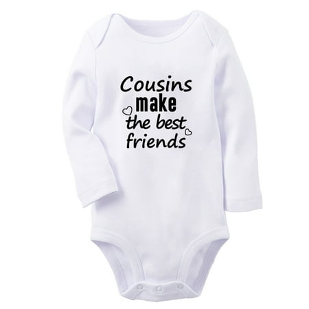 Cousins Make The Best Friends Funny Rompers Newborn Baby Unisex Bodysuits Infant Jumpsuits Toddler 0-12 Months Kids Long Sleeves Oufits (White 6-12 Months)
Cousins Make The Best Friends Funny Rompers Newborn Baby Unisex Bodysuits Infant Jumpsuits Toddler 0-12 Months Kids Long Sleeves Oufits (White 6-12 Months)