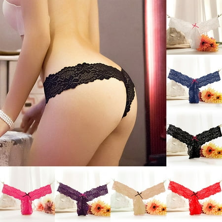 Qipei Sexy Women Lace Bowknot Panties See-through Briefs Underwear Thongs G-String
Qipei Sexy Women Lace Bowknot Panties See-through Briefs Underwear Thongs G-String