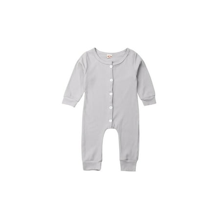 AvoDovA Kids Baby Boy Girl Romper Cotton Clothes Long Sleeve Buttons Jumpsuit O-Neck Jumpsuit 0-24M
AvoDovA Kids Baby Boy Girl Romper Cotton Clothes Long Sleeve Buttons Jumpsuit O-Neck Jumpsuit 0-24M