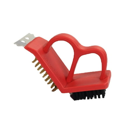 Multifunctional Grill Cleaning Brush Double-Sided Copper Wire Brush Portable Barbeque Brush with Stainless Steel Shovel for Outdoor Camping
Multifunctional Grill Cleaning Brush Double-Sided Copper Wire Brush Portable Barbeque Brush with Stainless Steel Shovel for Outdoor Camping