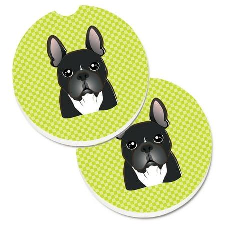 Carolines Treasures BB1289CARC Checkerboard Lime Green French Bulldog Set of 2 Cup Holder Car Coasters Large
Carolines Treasures BB1289CARC Checkerboard Lime Green French Bulldog Set of 2 Cup Holder Car Coasters Large