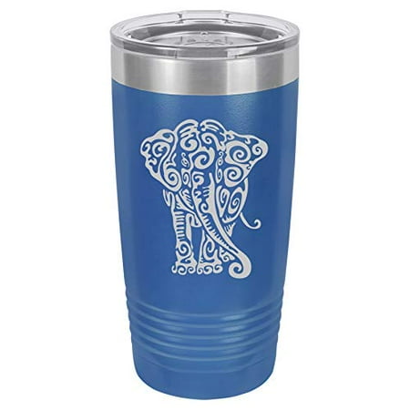 Tumbler Stainless Steel Vacuum Insulated Travel Mug Tribal Elephant (Blue 20 oz)
Tumbler Stainless Steel Vacuum Insulated Travel Mug Tribal Elephant (Blue 20 oz)