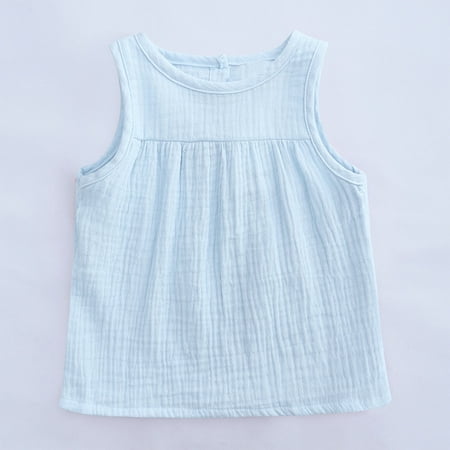 VERUGU Girls Tank Top Girls Summer Candy Color Children s Cotton And Hemp Multi-color Vest Top Blue
VERUGU Girls Tank Top Girls Summer Candy Color Children s Cotton And Hemp Multi-color Vest Top Blue