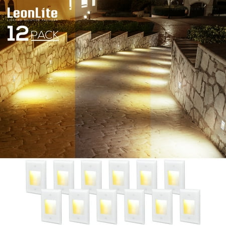 LEONLITE 12 Pack 3CCT Dimmable LED Step Lights Vertical Zinc Alloy Faceplate Deck Stair 120V-277V
LEONLITE 12 Pack 3CCT Dimmable LED Step Lights Vertical Zinc Alloy Faceplate Deck Stair 120V-277V