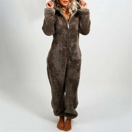 Oversized Jacket For Women Long Sleeve Hooded Jumpsuit Pajamas Casual Winter Warm Rompe Sleepwear Womens Pea Coat
Oversized Jacket For Women Long Sleeve Hooded Jumpsuit Pajamas Casual Winter Warm Rompe Sleepwear Womens Pea Coat