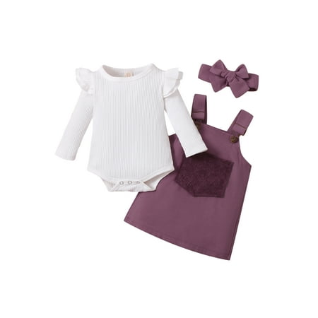 Ma&Baby Newborn Baby Girl s Long Sleeve Knitted Romper Tops A-line Suspender Skirt Overall Headband Clothes Set
Ma&Baby Newborn Baby Girl s Long Sleeve Knitted Romper Tops A-line Suspender Skirt Overall Headband Clothes Set