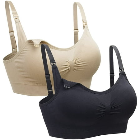 Womens Seamless Sleep Nursing Bra for Breastfeeding Clip Down Maternity Bras Pack of 2
Womens Seamless Sleep Nursing Bra for Breastfeeding Clip Down Maternity Bras Pack of 2