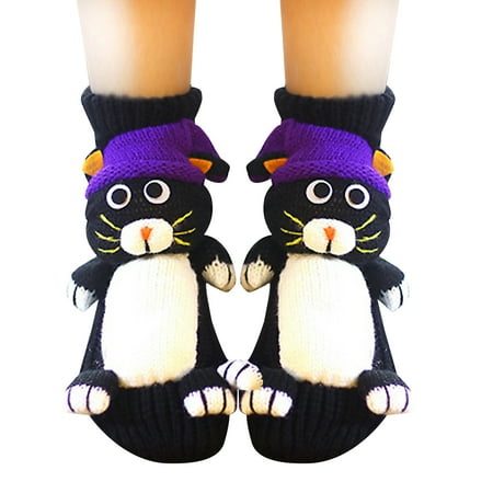 KBKYBUYZ Christmas Socks Sleep Socks Lovely Socks Floor Socks Three-dimensional Cartoon Wool Socks Thickened Warm Socks In Winter