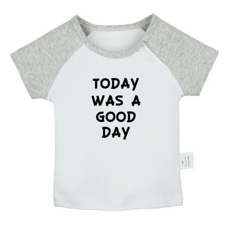 Today Was a Good Day Funny T shirt For Baby Newborn Babies T-shirts Infant Tops 0-24M Kids Graphic Tees Clothing (Short Gray Raglan T-shirt 12-18 Months)
Today Was a Good Day Funny T shirt For Baby Newborn Babies T-shirts Infant Tops 0-24M Kids Graphic Tees Clothing (Short Gray Raglan T-shirt 12-18 Months)