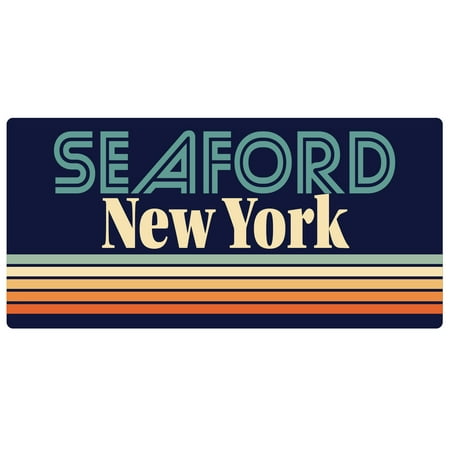 Seaford New York 5 x 2.5-Inch Fridge Magnet Retro Design