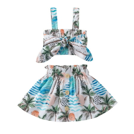 Newborn Baby Girls Sleeveless Halter Bowknot Crop Top T-Shirt Button A-line Skirts 2Pcs Summer Outfits 0-3Y
Newborn Baby Girls Sleeveless Halter Bowknot Crop Top T-Shirt Button A-line Skirts 2Pcs Summer Outfits 0-3Y