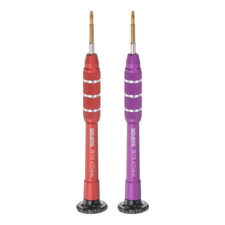 Precision Screwdriver T6 Torx Magnetic Head Swivel Lid for Electronics Repair 2 Pack
Precision Screwdriver T6 Torx Magnetic Head Swivel Lid for Electronics Repair 2 Pack