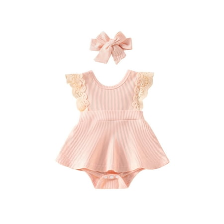 Bagilaanoe Newborn Baby Girl Romper Dress Ribbed Lace Princess Dress Sleeveless Bodysuit 3M 6M 12M 18M 24M Birthday Party Wedding Clothes
Bagilaanoe Newborn Baby Girl Romper Dress Ribbed Lace Princess Dress Sleeveless Bodysuit 3M 6M 12M 18M 24M Birthday Party Wedding Clothes