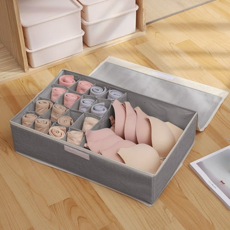 PhoneSoap 17 Lattice Finishing Box Underwear Underwear Storage Box Bra Socks Foldable Underwear Storage Box Foldable Storage Bag Washable Grey
PhoneSoap 17 Lattice Finishing Box Underwear Underwear Storage Box Bra Socks Foldable Underwear Storage Box Foldable Storage Bag Washable Grey