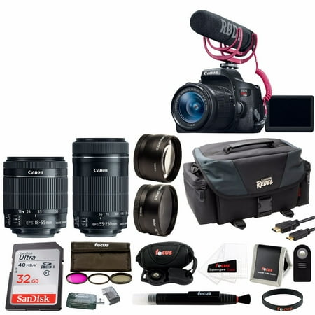 Canon EOS Rebel T6i DSLR Camera with 18-55mm Lens Video Creator Kit Bundle Canon EOS Rebel T6i DSLR Camera with 18-55mm Lens Video Creator Kit Bundle