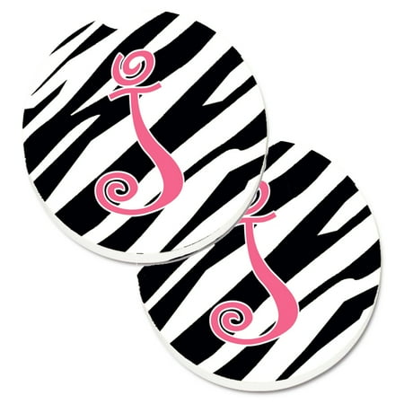 Carolines Treasures CJ1037-JCARC Monogram Initial J Zebra Stripe and Pink Set of 2 Cup Holder Car Coasters Large
Carolines Treasures CJ1037-JCARC Monogram Initial J Zebra Stripe and Pink Set of 2 Cup Holder Car Coasters Large