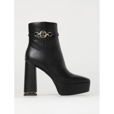 Twinset Flat Ankle Boots Woman Black Woman