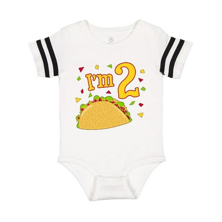 Inktastic Im Two- taco birthday party Gift Baby Boy or Baby Girl Bodysuit