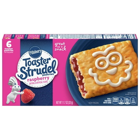 Pillsbury Toaster Strudel Raspberry Toaster Pastries, 6 Ct, 11.7 oz