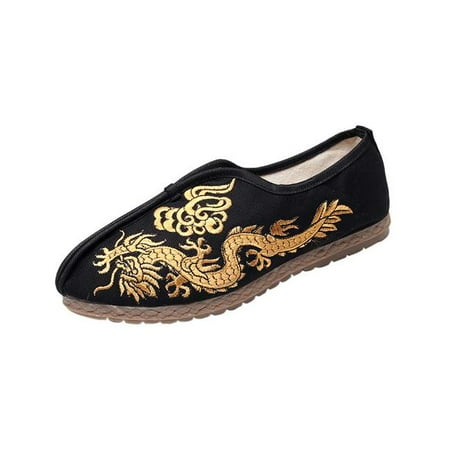 Panda Superstore PL-CLO2229582011-KELLY02114-RP Mens Cloth Retro Style Lazy Flat Breathable Dragon Pattern Sandals Black Size 42 M EU 
Panda Superstore PL-CLO2229582011-KELLY02114-RP Mens Cloth Retro Style Lazy Flat Breathable Dragon Pattern Sandals Black Size 42 M EU