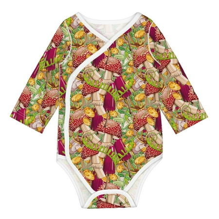 Coaee Colored Large Mushrooms and Leaves for Soft Cotton Baby Long-Sleeve Bodysuit Girls Boys Bodysuit Romper
Coaee Colored Large Mushrooms and Leaves for Soft Cotton Baby Long-Sleeve Bodysuit Girls Boys Bodysuit Romper