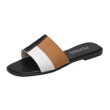 uikmnh Women Slippers Summer Womens Casual Shoes Folded Leather Bohemian Open Toe Flat Slippers Black 6.5
uikmnh Women Slippers Summer Womens Casual Shoes Folded Leather Bohemian Open Toe Flat Slippers Black 6.5