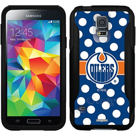 Edmonton Oilers Polka Dots Design on OtterBox Commuter Series Case for Samsung Galaxy S5
