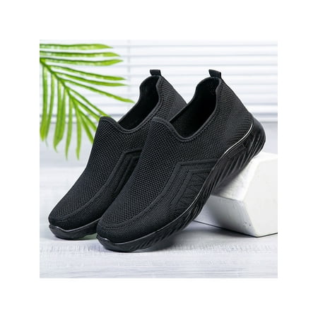 Sanviglor Mens Sneakers Sport Flats Mesh Walking Shoes Fitness Non-Slip Comfortable Comfort Shoe Lightweight Slip On Black 6
Sanviglor Mens Sneakers Sport Flats Mesh Walking Shoes Fitness Non-Slip Comfortable Comfort Shoe Lightweight Slip On Black 6
