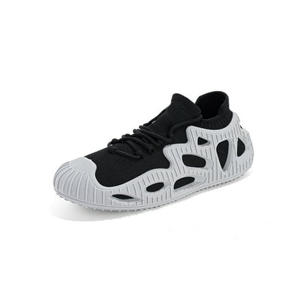 Rotosw Womens Mens Sock Sneakers Slip On Walking Shoes Lace Up Flats Breathable Knit Upper Casual Shoe Workout Lightweight Black Gray 10.5
Rotosw Womens Mens Sock Sneakers Slip On Walking Shoes Lace Up Flats Breathable Knit Upper Casual Shoe Workout Lightweight Black Gray 10.5