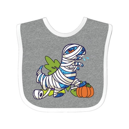 Inktastic Halloween Dinosaur Mummy Gift Baby Boy or Baby Girl Bib