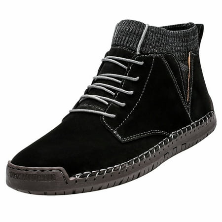 Ankle Boots Breathable Synthetic Leather Non-slip Front Lace up Round Toe Shoes for Men New
Ankle Boots Breathable Synthetic Leather Non-slip Front Lace up Round Toe Shoes for Men New